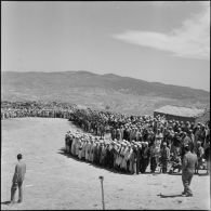 Ben Daoud, région des Ouled Taïer. Rassemblement des habitants et de la harka montée.