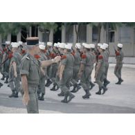 Activités du 5e RE (régiment étranger) sur les atolls de Moruroa et Tematangi en Polynésie française.
