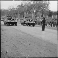 Le défilé du 6/5e escadron de gendarmerie mobile.