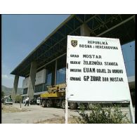 Réouverture de la gare de Mostar.