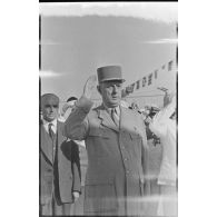 Alger. Portrait du général de Gaulle.