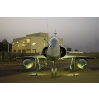 Présentation statique d'un avion Mirage 2000-D de l'escadron de chasse 3/3 Ardennes à Bamako, au Mali.