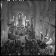 Alger. Cérémonie religieuse à la cathédrale, à la mémoire du maréchal Leclerc.