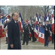 Inauguration du mémorial national de la guerre d'Algérie et des combats du Maroc et de Tunisie en présence de Jacques Chirac, président de la République.