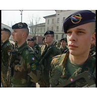 Transfert d'autorité de la BMN-C (brigade multinationale centre) à Rajlovac le 10 février 1997.