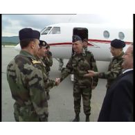 Visite du général d'armée aérienne Jean-Philippe Douin, CEMA (chef d'état major des armées), à Sarajevo.