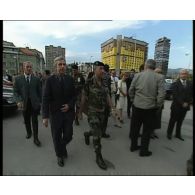 Visite de Jean-Pierre Masseret à Sarajevo le 14 juillet 1999.
