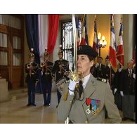Cérémonie d'hommage aux fonctionnaires de l'administration centrale morts pour la France le 10 novembre 2006.
