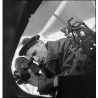 Portrait de l'opérateur Levent du service cinématographique de la Marine.