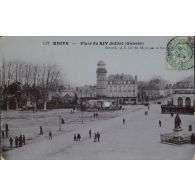 512 Brive – Place du XIV Juillet (Guierle). Brevet L D. F. Lib Ed. Meyrignac et Puy[debois]. [légende d'origine]