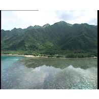 Végétation et paysages de l'île de Huahine, des baies de Cook et d'Opunohu, de Tahiti.
