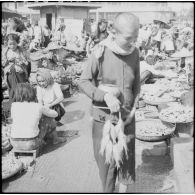 Un marché à Phnom Penh.
