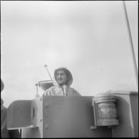 Portrait d’un marin conducteur de barge. [Description en cours]