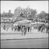 Défilé militaire à Saïda le 27 août 1959. [Description en cours]