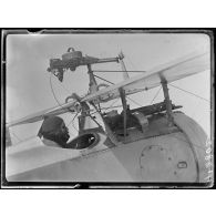Gorgop. Avion de chasse Nieuport, position du mitrailleur. [légende d'origine]
