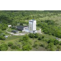 Les installations du pas de tir Diamant du centre spatial guyanais (CSG) à Kourou, en Guyane française.