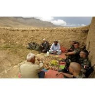 Rencontre avec des viticulteurs afghans.