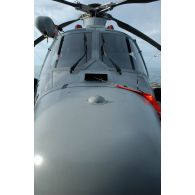 Gros plan sur le nez d'un hélicoptère Panther AS565 participant à l'exercice internation Panamax.
