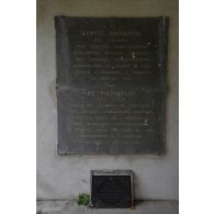 Plaque commémorative au cimetière tchécoslovaque de Neuville-Saint-Vaast - La Targette.