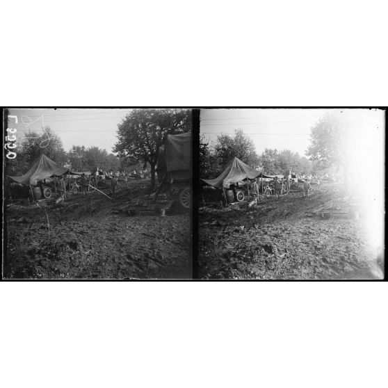 Varennes, parc de tanks américains. [légende d'origine]