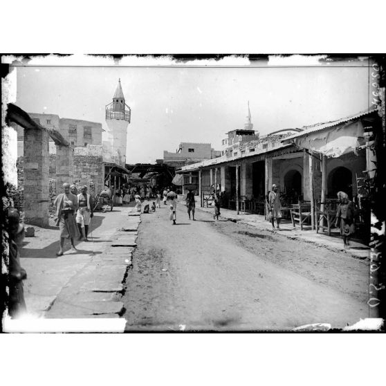 Djeddah (Arabie). Les souks. [légende d'origine]