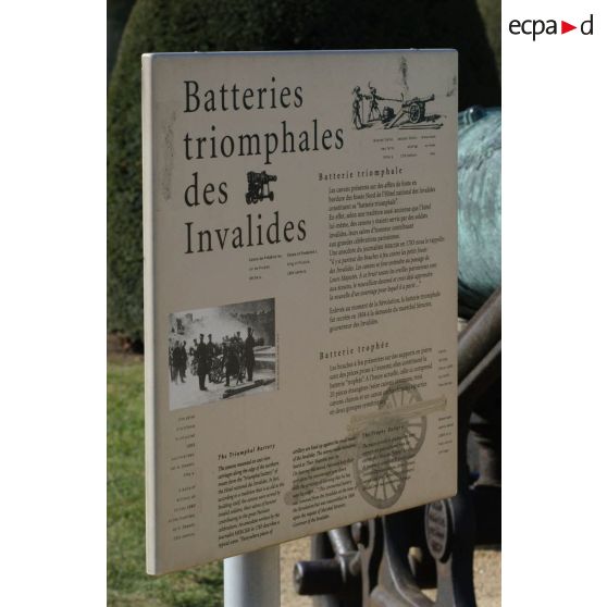 Batteries triomphales aux Invalides.