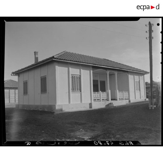 Plan d'ensemble d'une maison préfabriquée du Génie.