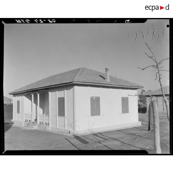 Plan d'ensemble d'un maison préfabriquée du Génie.