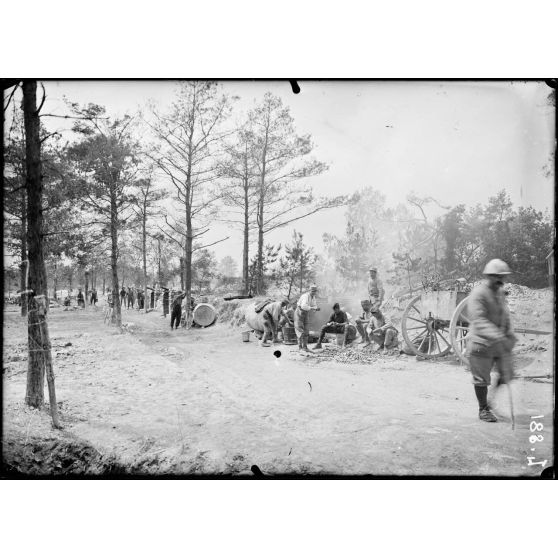 Marne. Camp d'Elberfeld en Champagne. (Nord Est du Trou Bricot). [légende d'origine]