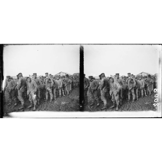 Camp de Souilly (Meuse). Prisonniers allemands. [légende d'origine]