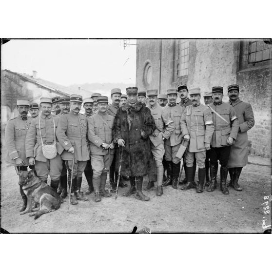 Rampont (Meuse). Le général  Herr et son état-major. [légende d'origine]