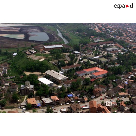 Vue aérienne du HQ du camp militaire SDK (serment de Koufra) de la BMN-N.