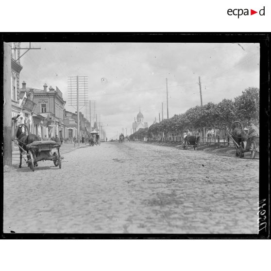 En Sibérie. Novo Nikolaïef. Un coin de la ville. [légende d'origine]