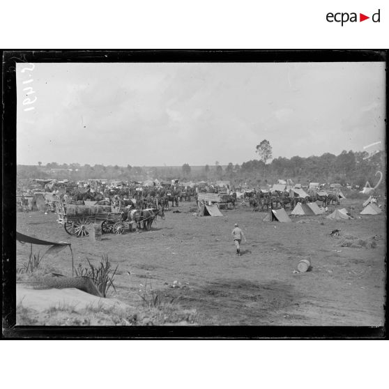 Méricourt (Somme). Un camp. [légende d'origine]