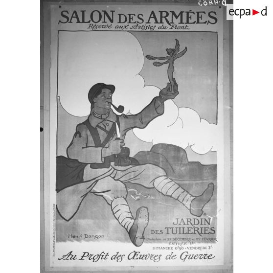 Affiche au salon des armées. [légende d’origine]