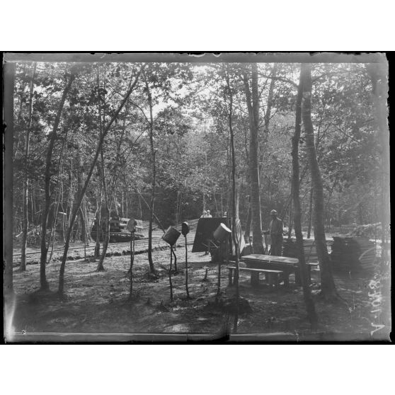 Forêt de Parroy. (Meurthe et Moselle). "La Patte d'Oie". Sous secteur des Arrieux. [légende d'origine]