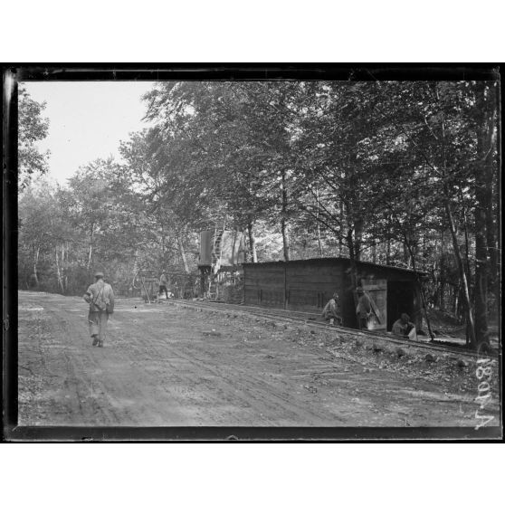 Forêt de Parroy. (Meurthe et Moselle). La gare d'eau. Sous secteur de Voirimpré. [légende d'rigine]