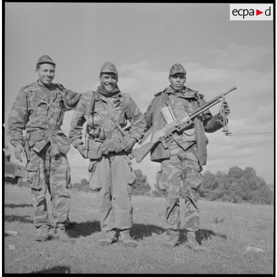 [Opération avec le commando Georges dans le secteur de Fenouane, près de la ferme Garrigues. Soldats du commando Georges.]