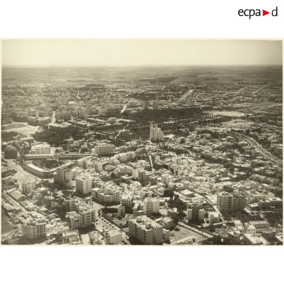 [Vue aérienne de la ville de Rabat].<br>