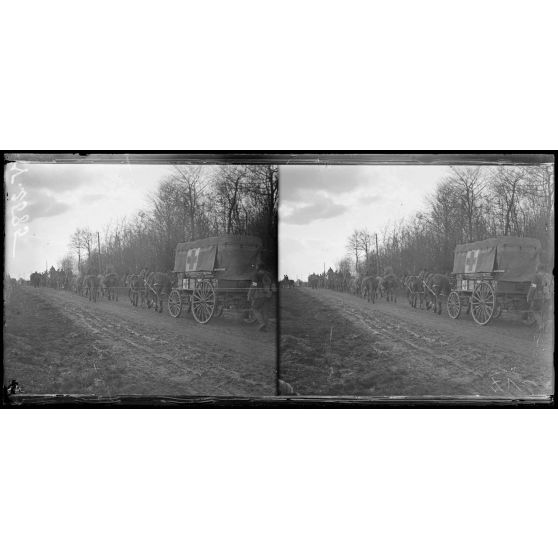 Près de Méru, Oise, division américaine venant de Lorraine et montant vers la zone des combats. [légende d'origine]