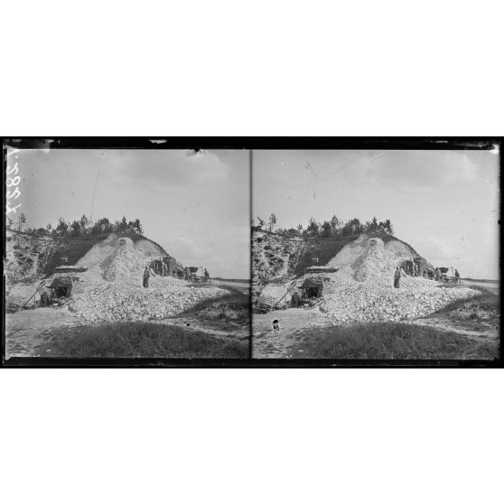 Remiencourt, Somme, poste de secours. [légende d'origine]