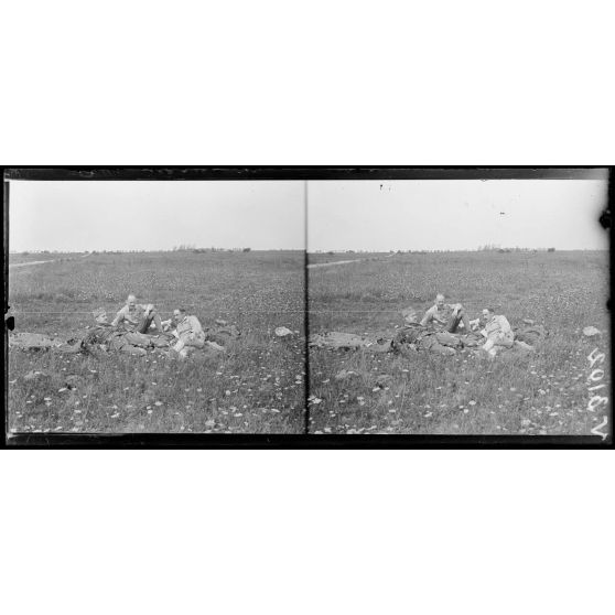 Près de Lassigny, Oise, devant les anciennes lignes allemandes. [légende d'origine]