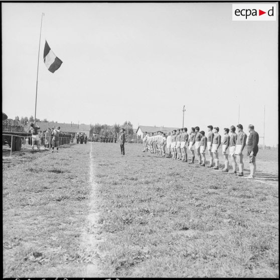 Finale interarmée d'Algérie de rugby à l'Atelier industriel de l'Air entre le 45e RTrs (régiment de Transmissions) et la BA 30 de Blida.