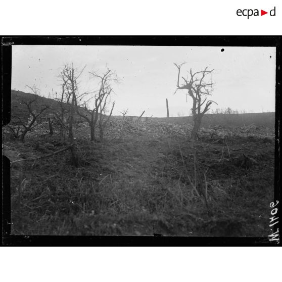 La ferme Saint-Guilain en ruines. [légende d'origine]