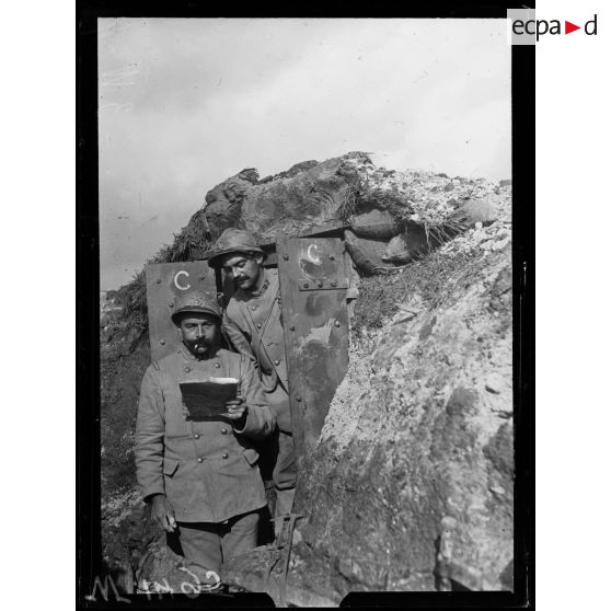 Plateau de Vauclerc, observatoire blindé de première ligne. [légende d'origine]