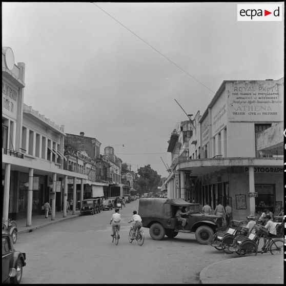 Une vue de la rue Paul Bert.