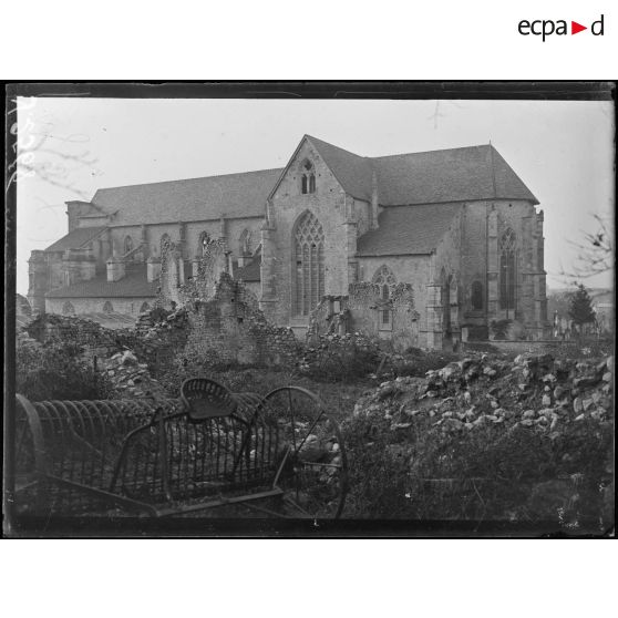 Rembercourt-aux-Pots (Meuse). L’église. Façade sud. [légende d’origine]