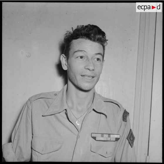 Portrait de légionnaire en convalescence à l'hôpital Maillot.