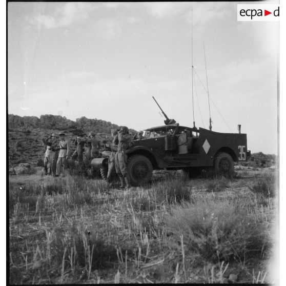 Scout-car M3A1 du 3e RSAR de la 3e DIA.