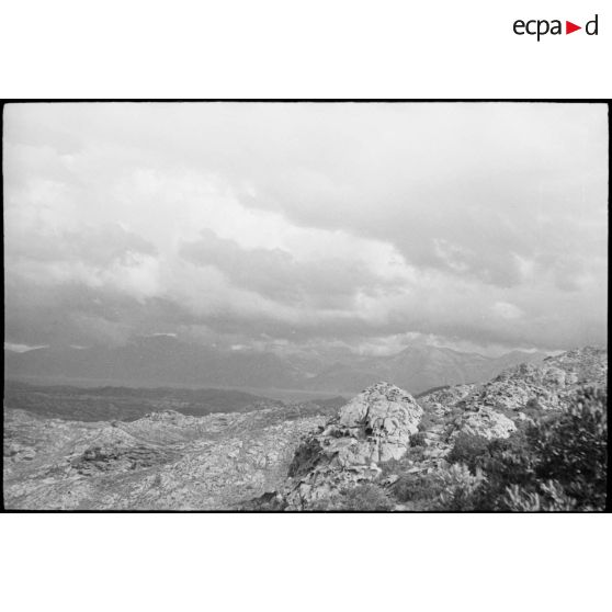 Vue sur le relief corse.